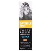 Invisible Zinc Tinted Sheer Defence SPF30+ 50g - MEDIUM