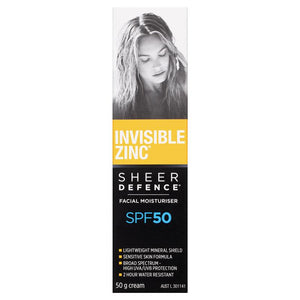 Invisible Zinc Facial Moisturiser SPF30+ 50ml