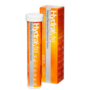 Hydralyte Effervescent Electrolyte Tablets 20s - Orange Flavour